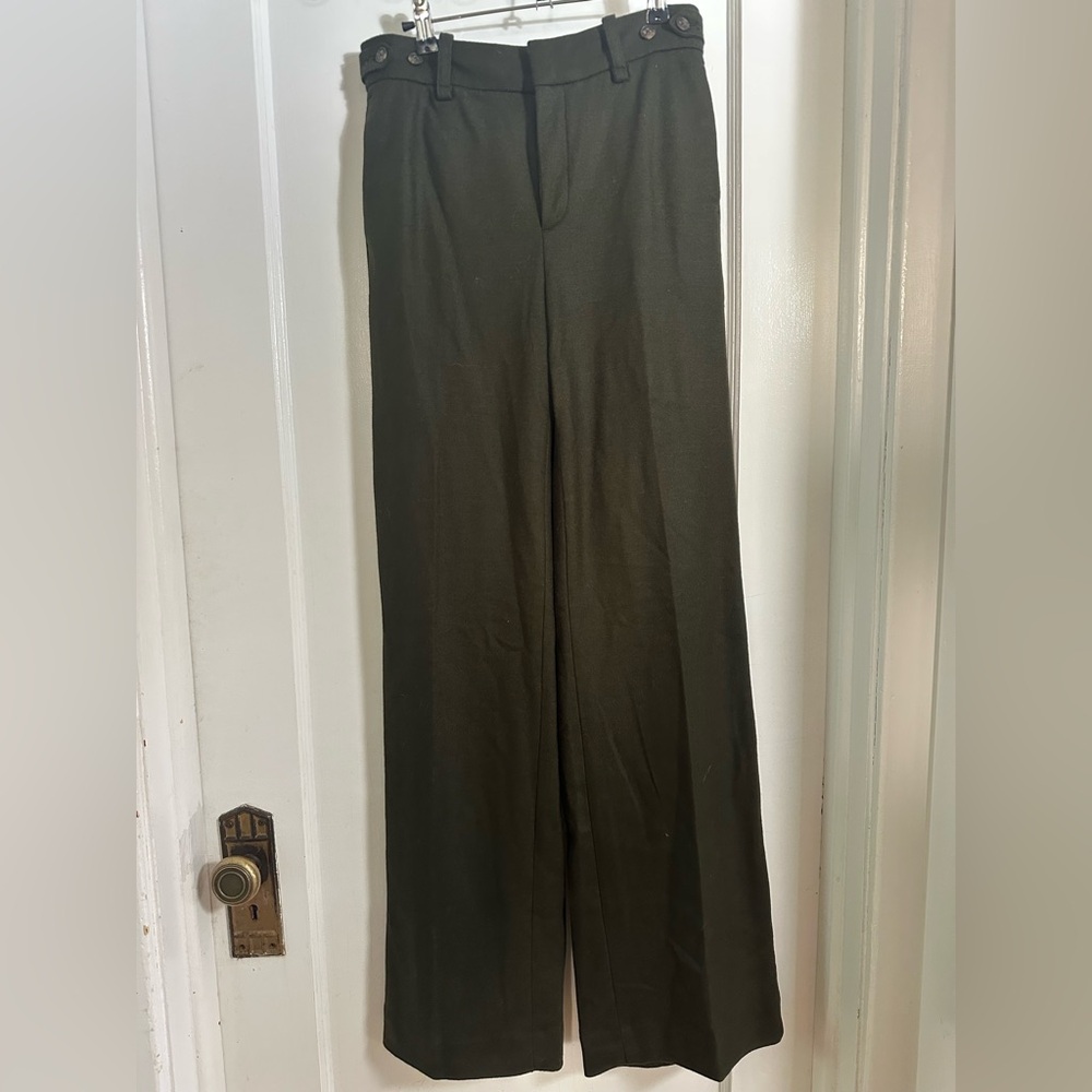 Banana Republic Olive Wool Trousers NWT